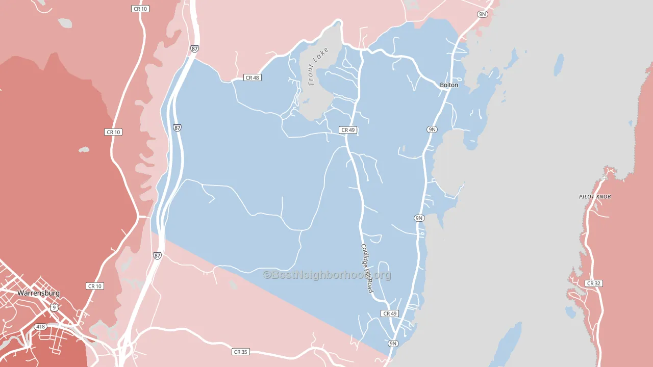 12824, NY block-group political-lean map
