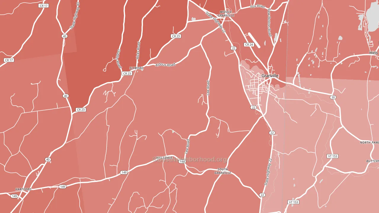 12832, NY block-group political-lean map