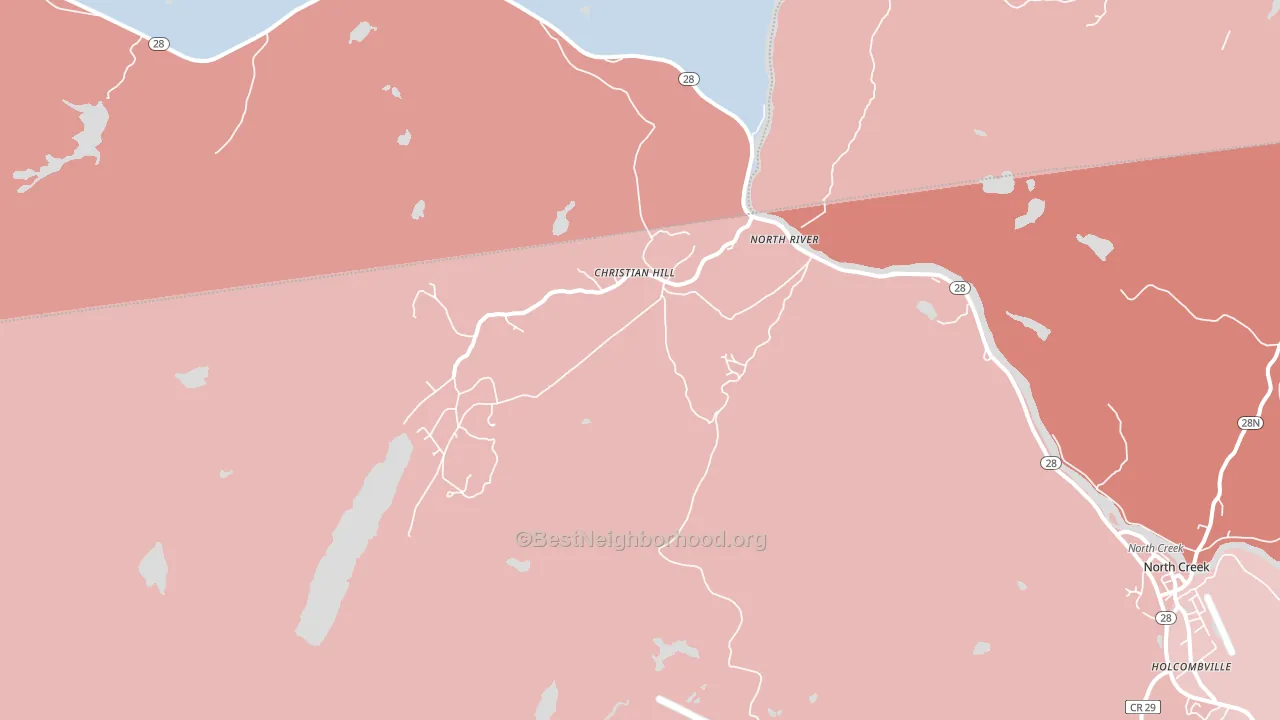 12856, NY block-group political-lean map