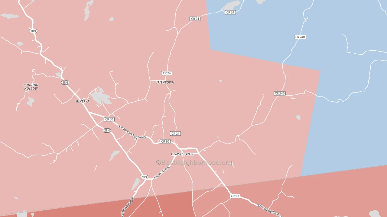 12857, NY block-group political-lean map