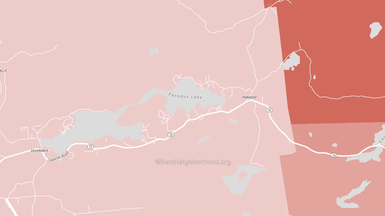 12858, NY block-group political-lean map