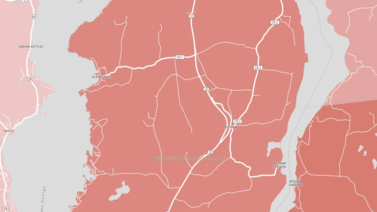 12861, NY block-group political-lean map