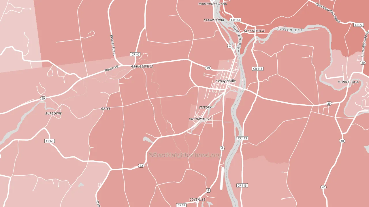 12871, NY block-group political-lean map