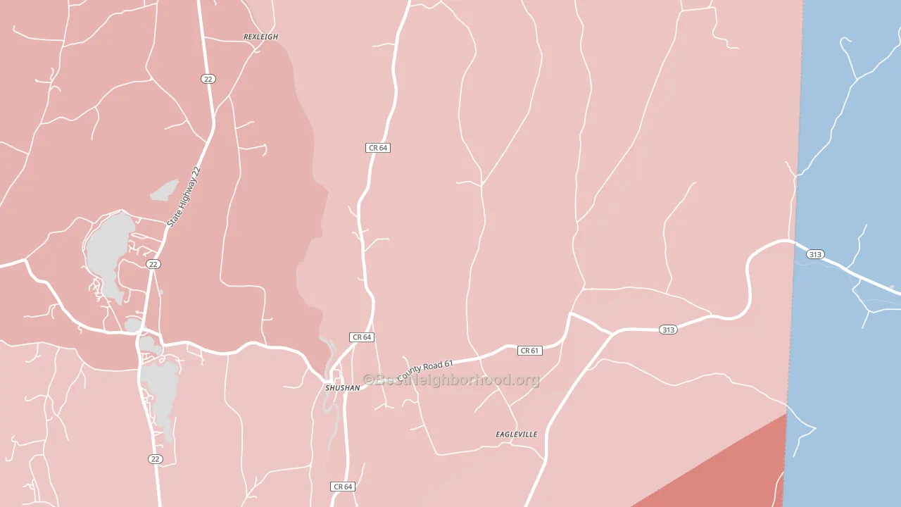 12873, NY block-group political-lean map