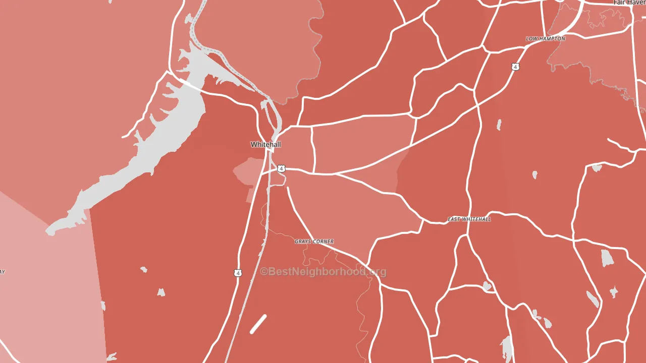 12887, NY block-group political-lean map