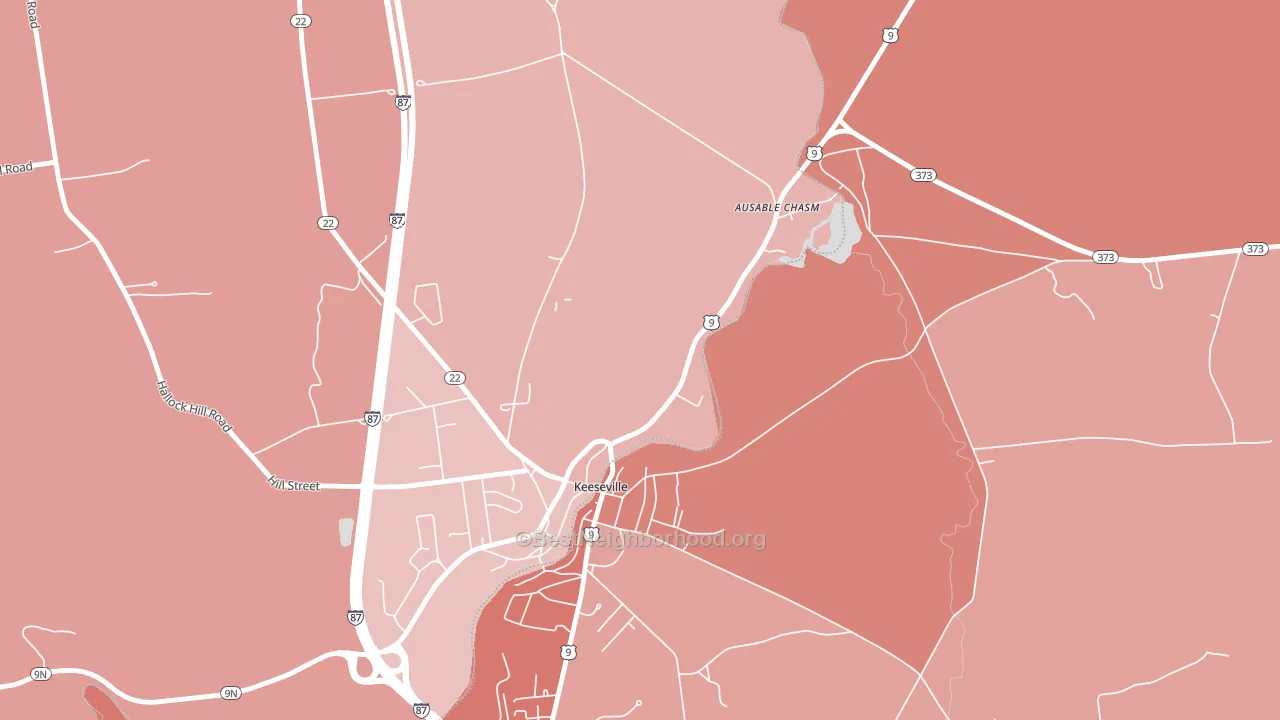 12911, NY block-group political-lean map