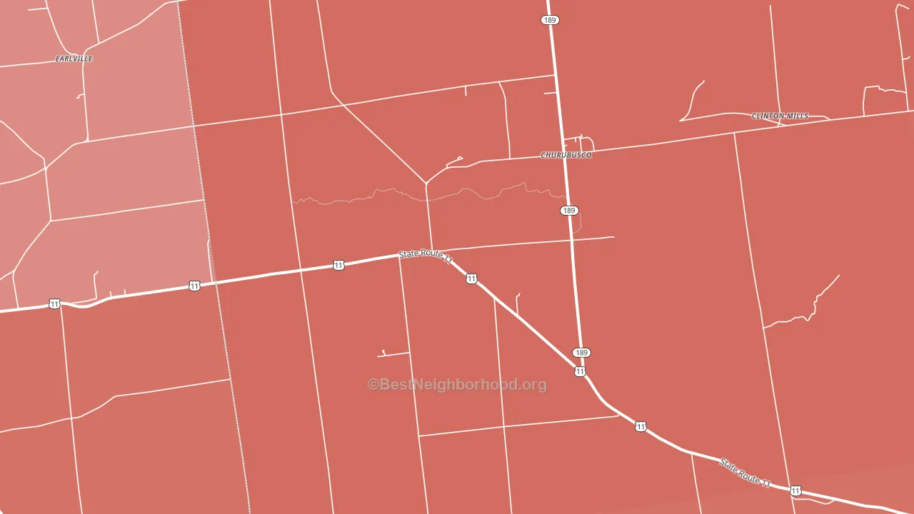 12923, NY block-group political-lean map