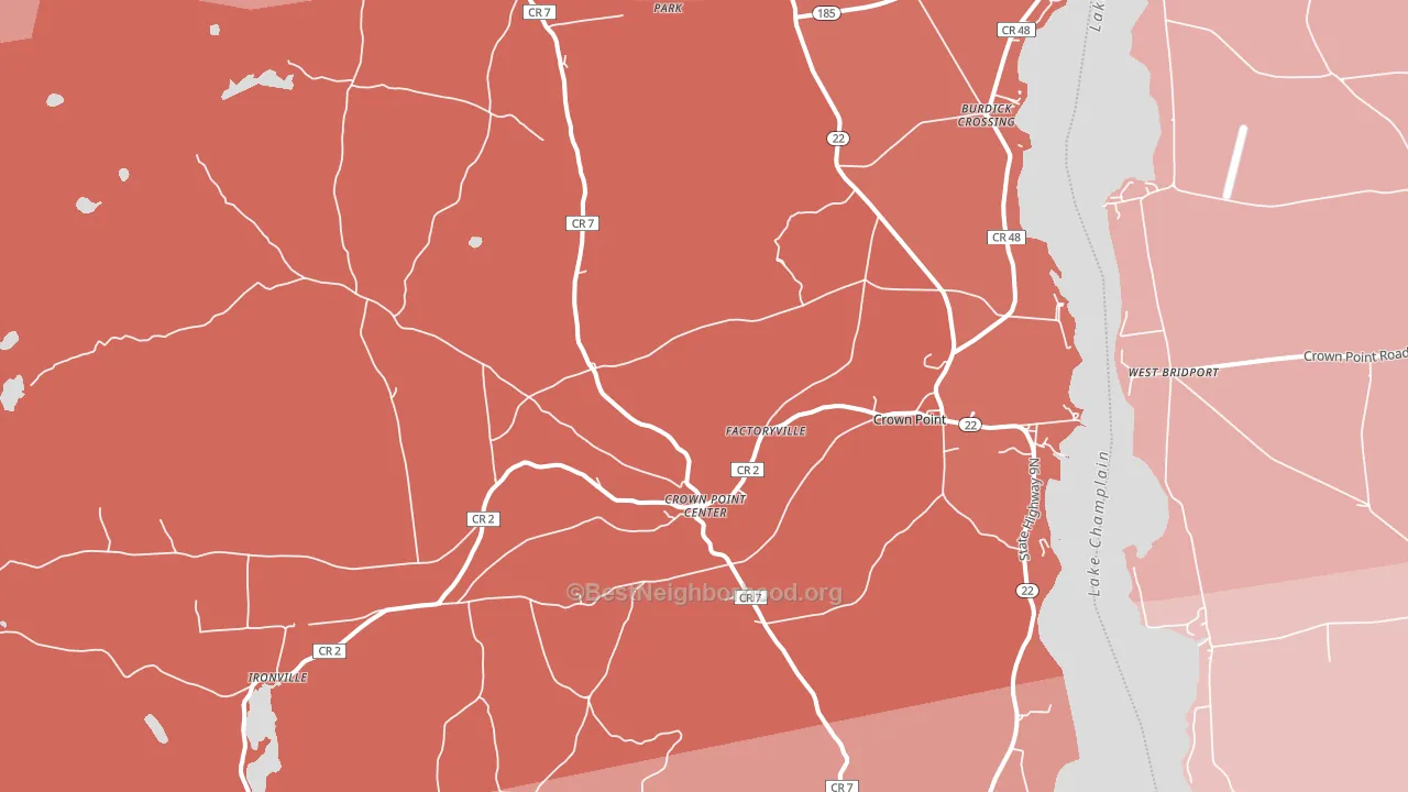 12928, NY block-group political-lean map