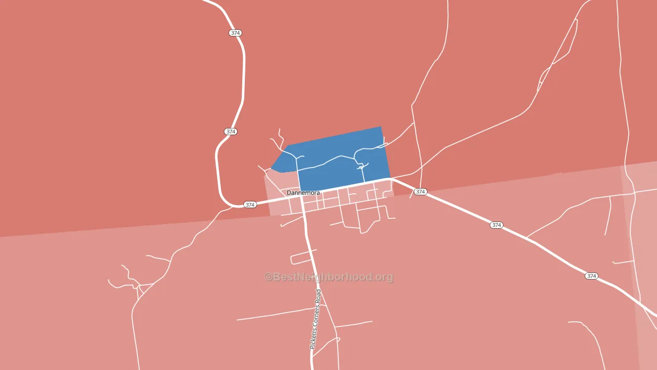 12929, NY block-group political-lean map