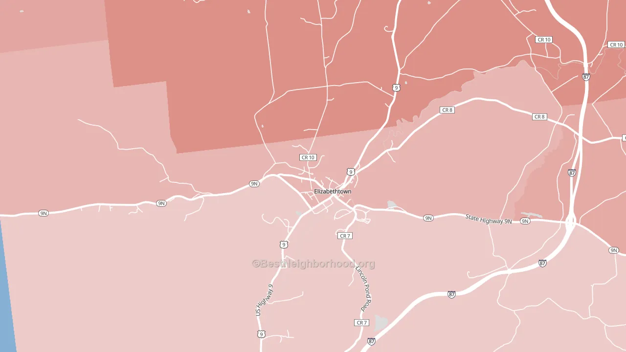 12932, NY block-group political-lean map