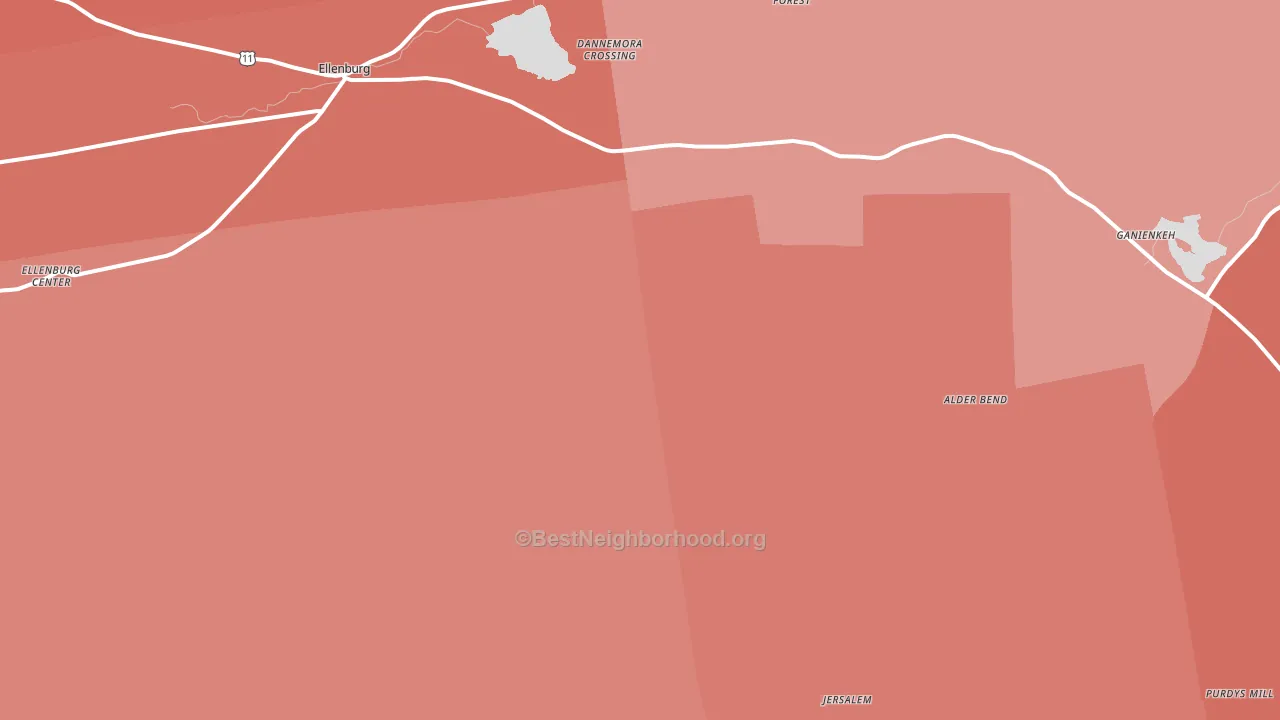 12935, NY block-group political-lean map