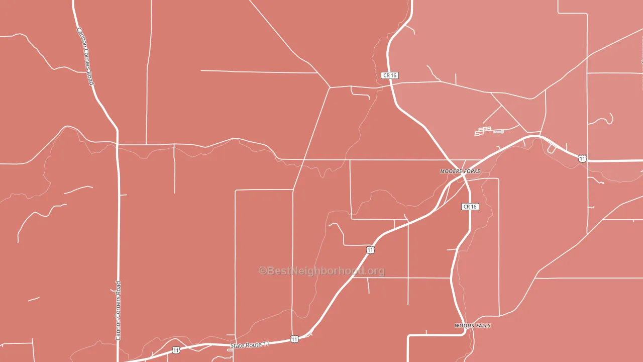 12959, NY block-group political-lean map