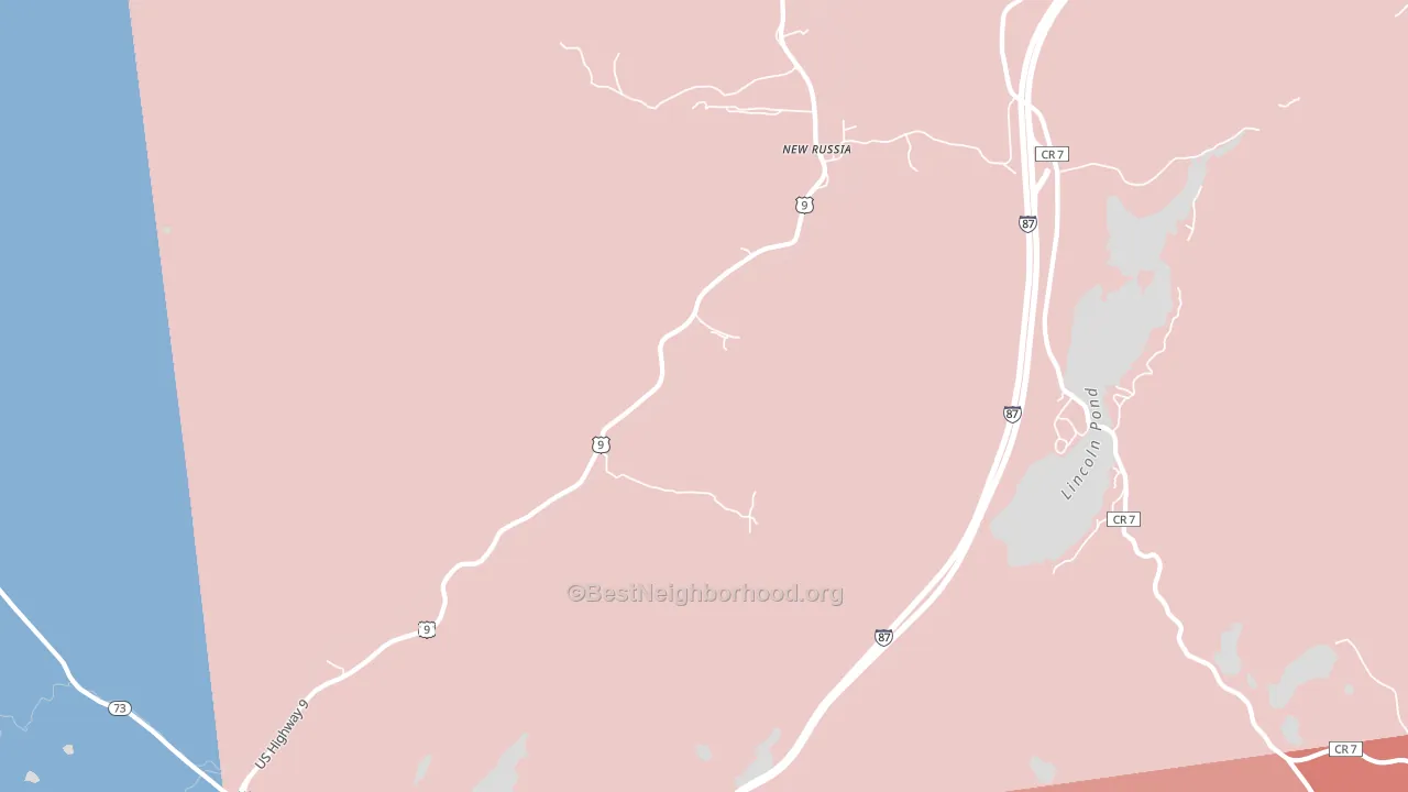 12964, NY block-group political-lean map