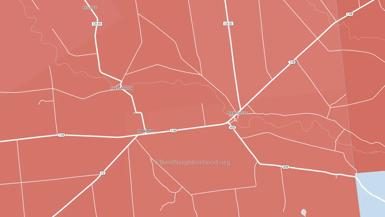 12965, NY block-group political-lean map