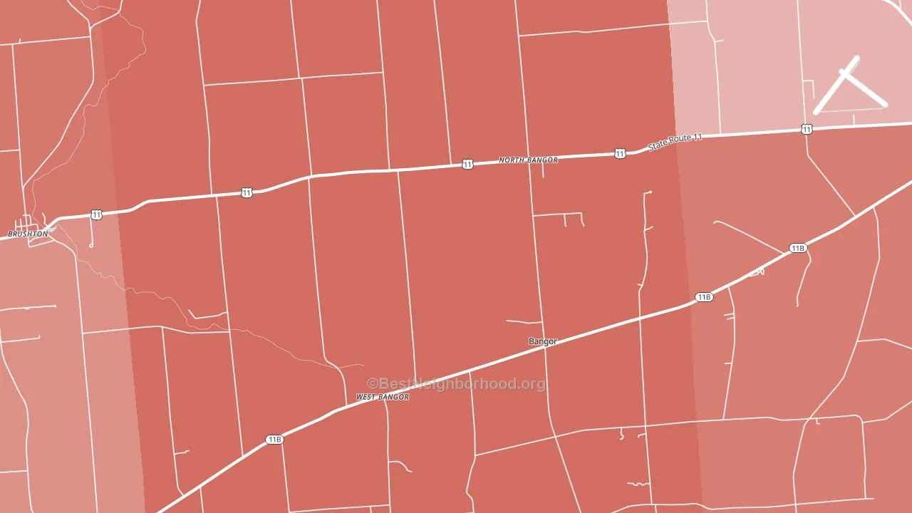12966, NY block-group political-lean map