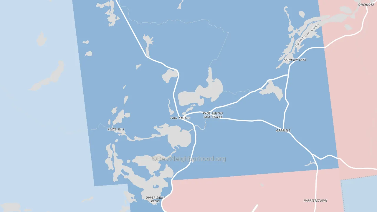 12970, NY block-group political-lean map