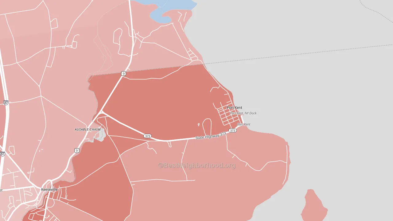 12975, NY block-group political-lean map