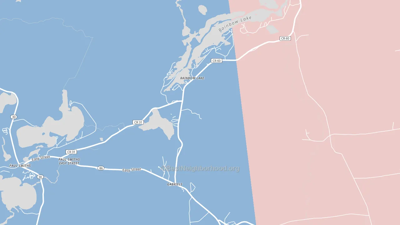 12976, NY block-group political-lean map