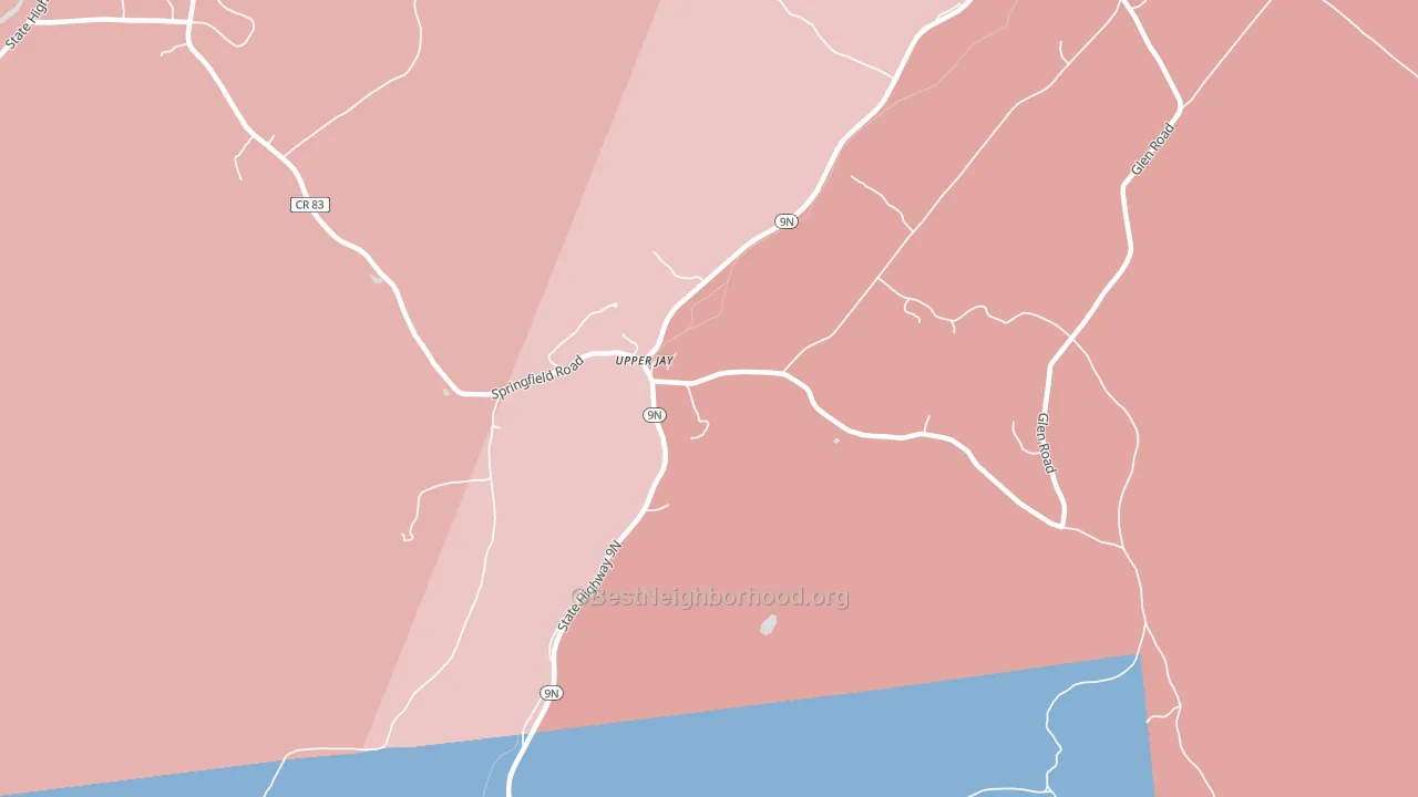 12987, NY block-group political-lean map