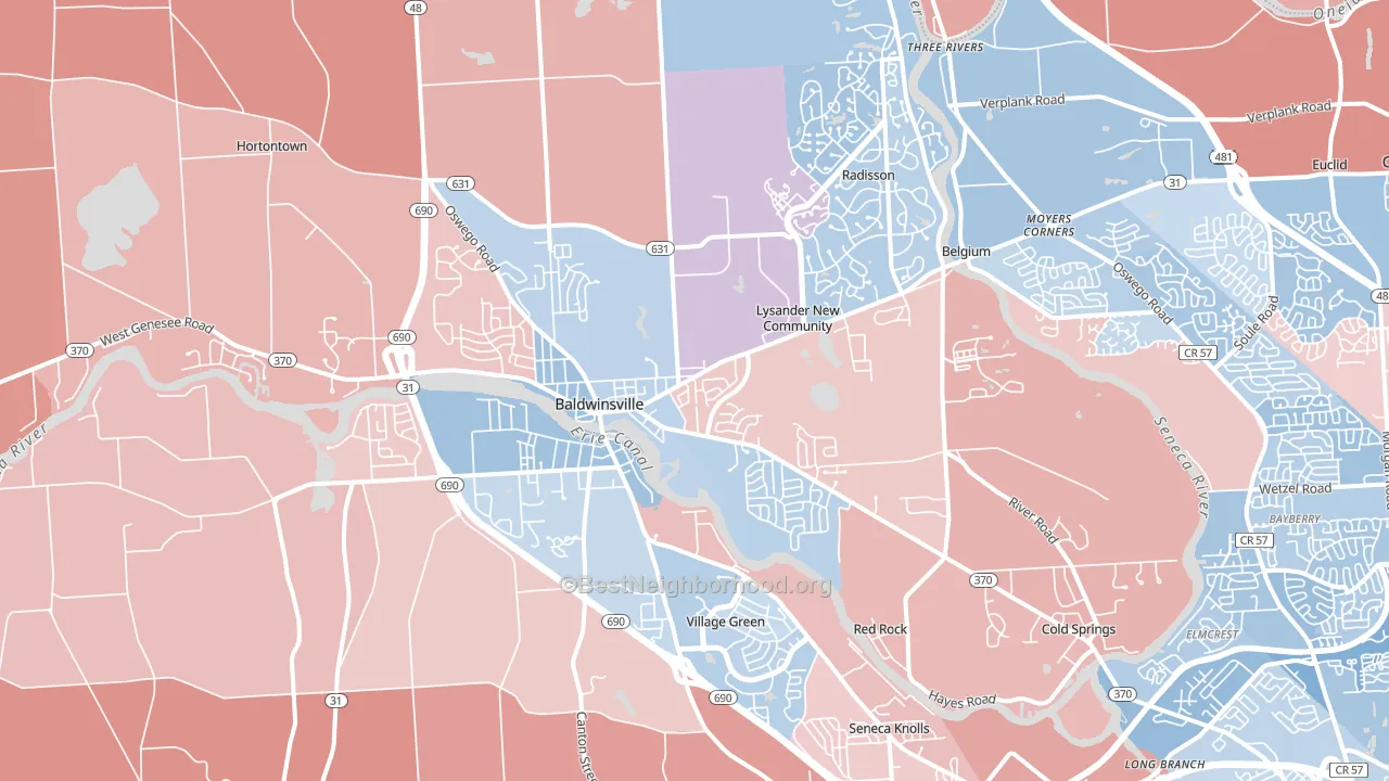 13027, NY block-group political-lean map
