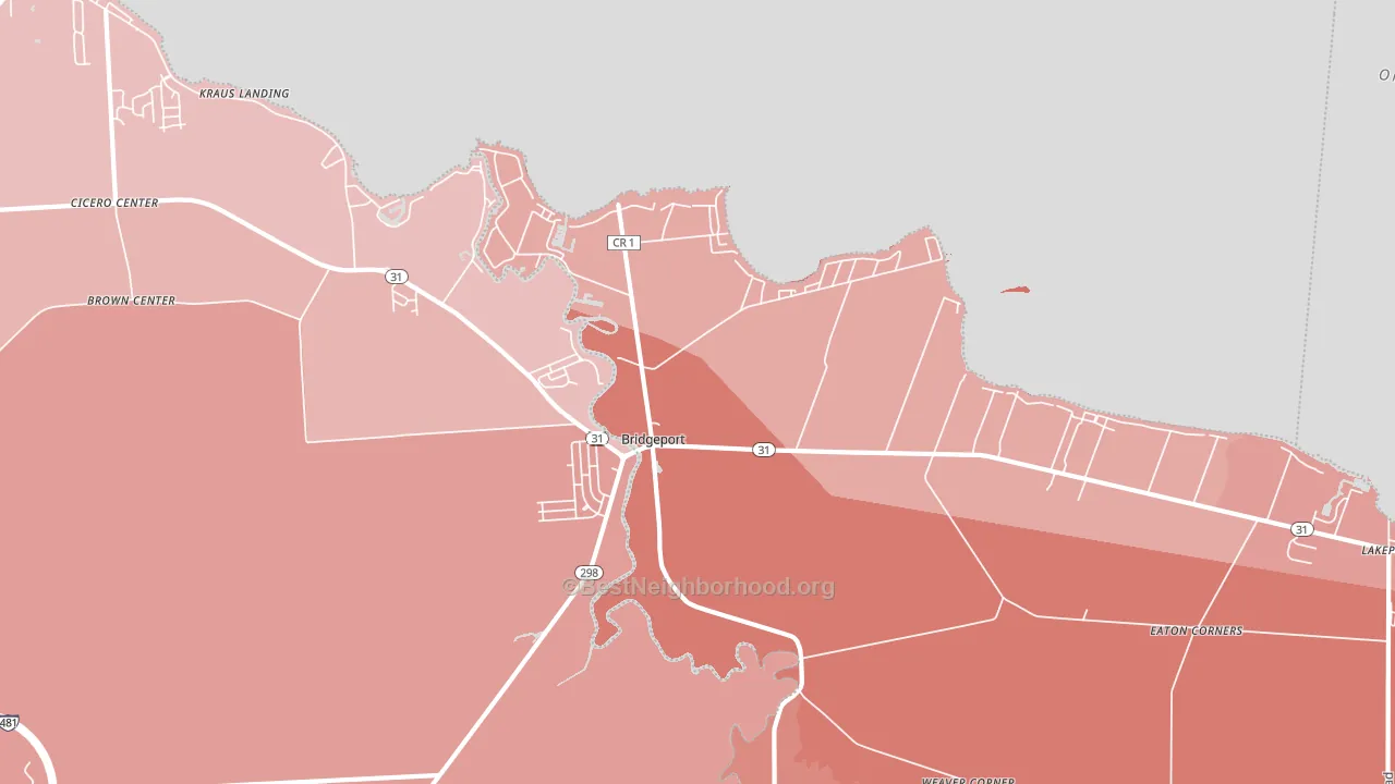 13030, NY block-group political-lean map