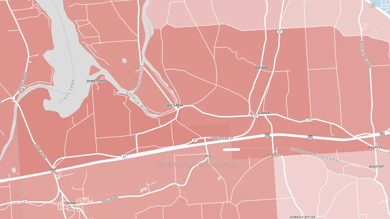 13112, NY block-group political-lean map