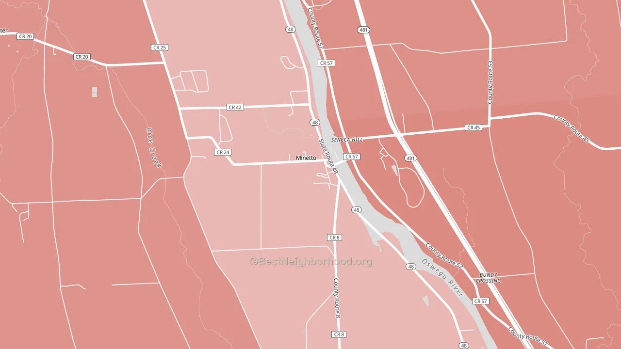 13115, NY block-group political-lean map