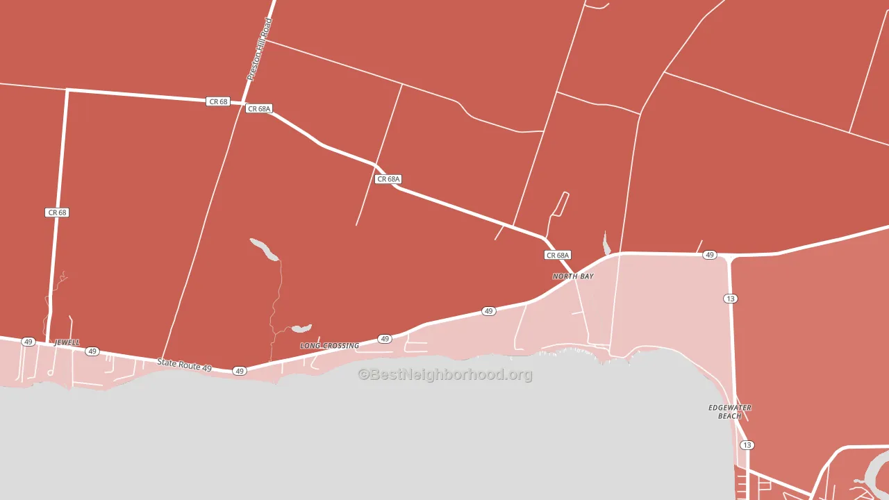 13123, NY block-group political-lean map