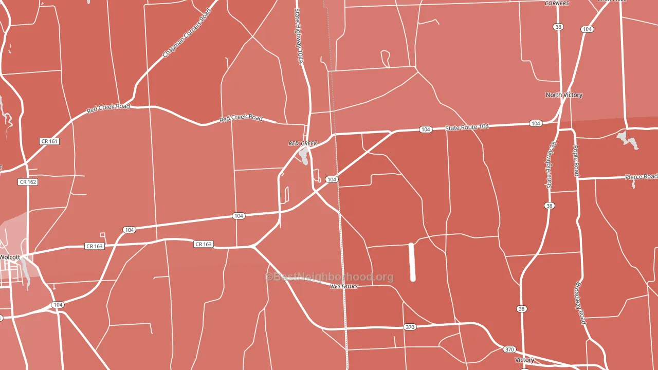 13143, NY block-group political-lean map