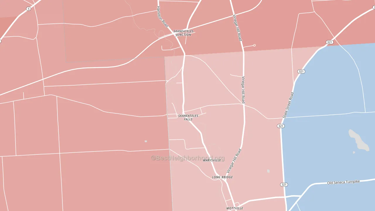 13153, NY block-group political-lean map