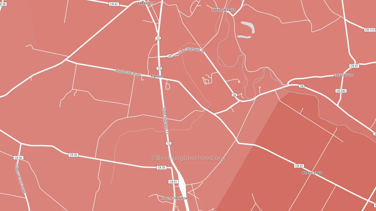 13304, NY block-group political-lean map