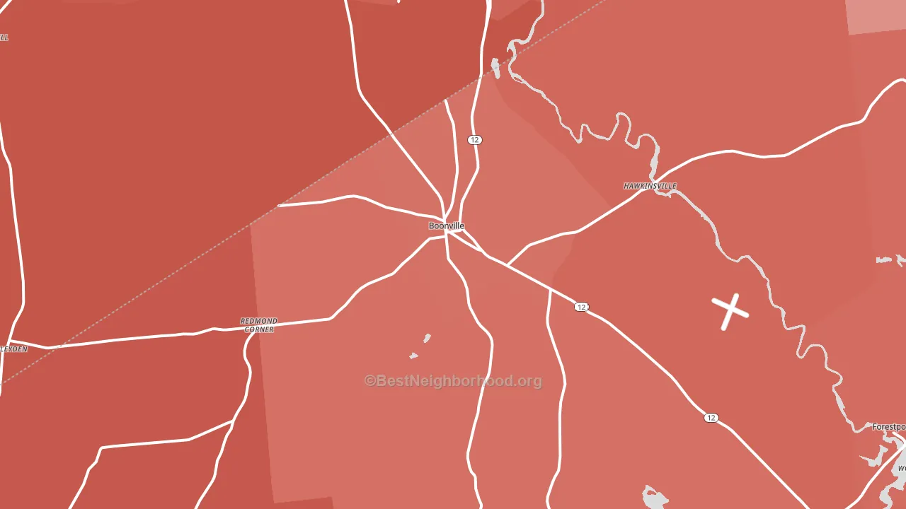 13309, NY block-group political-lean map