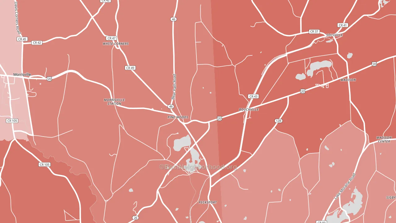 13310, NY block-group political-lean map