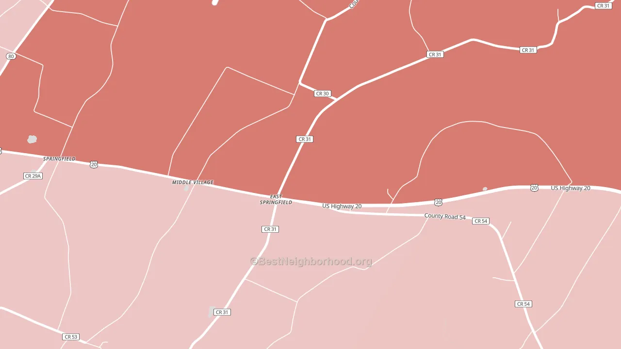 13333, NY block-group political-lean map