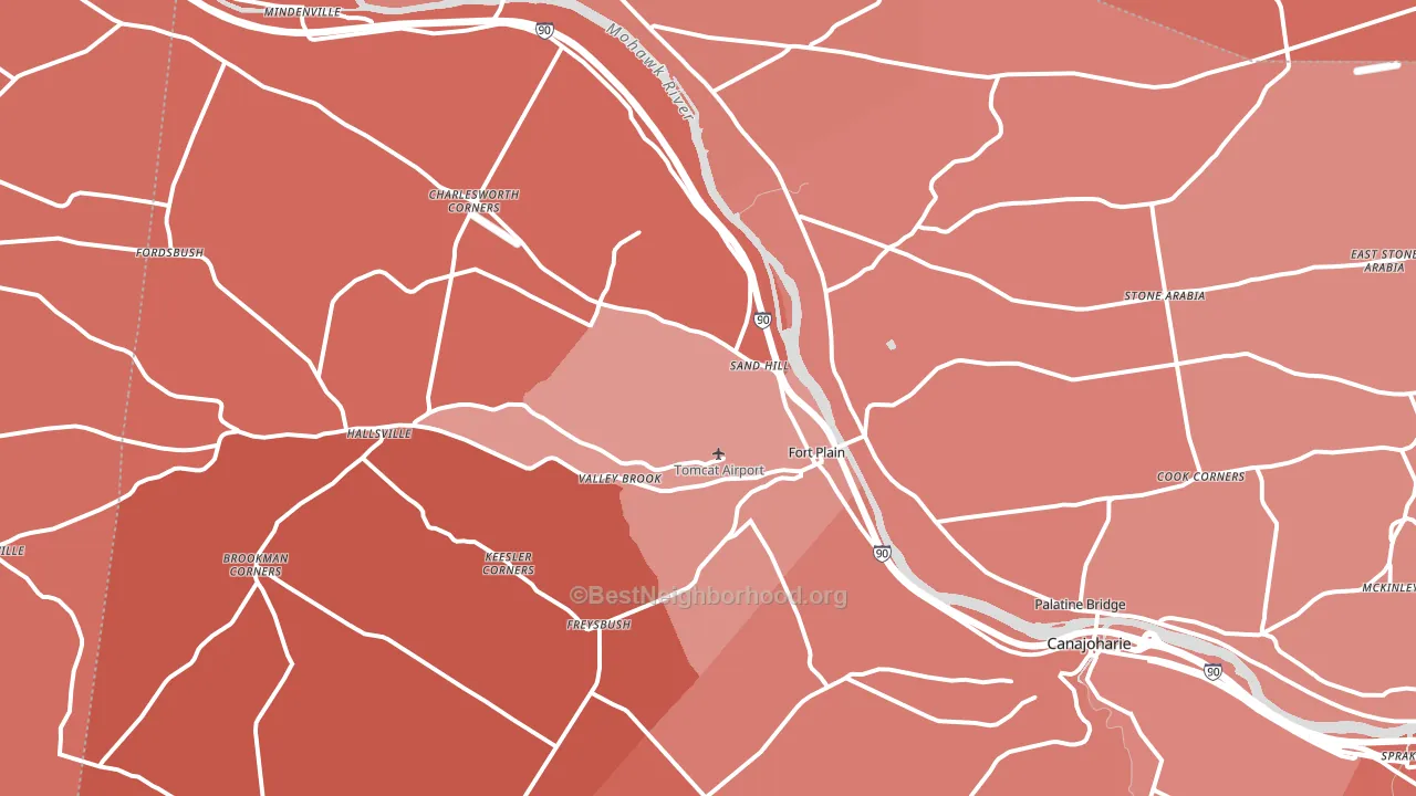 13339, NY block-group political-lean map