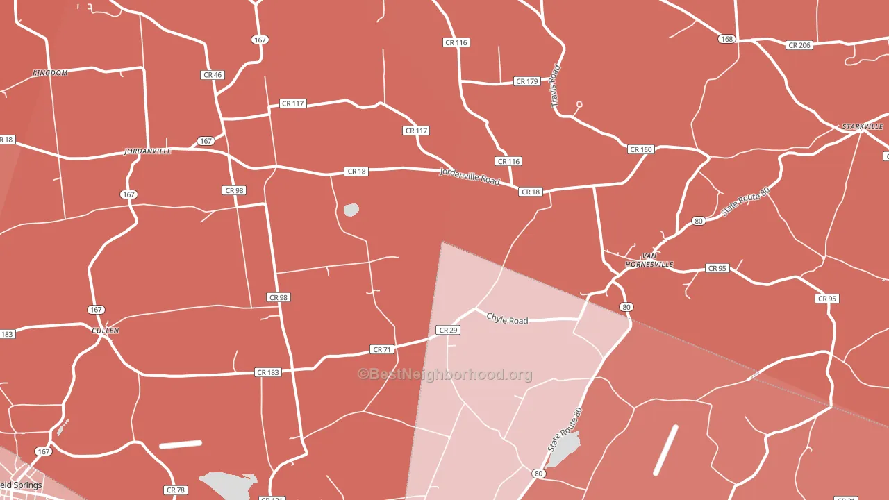 13361, NY block-group political-lean map