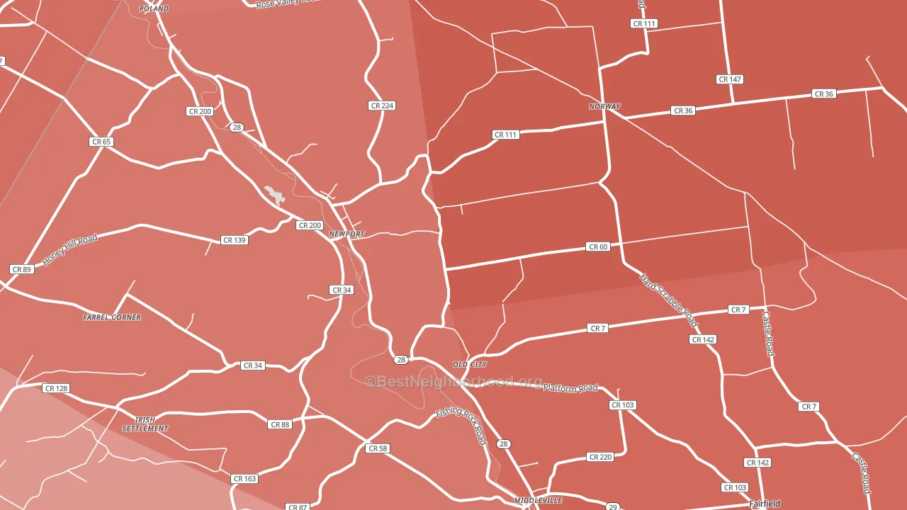 13416, NY block-group political-lean map