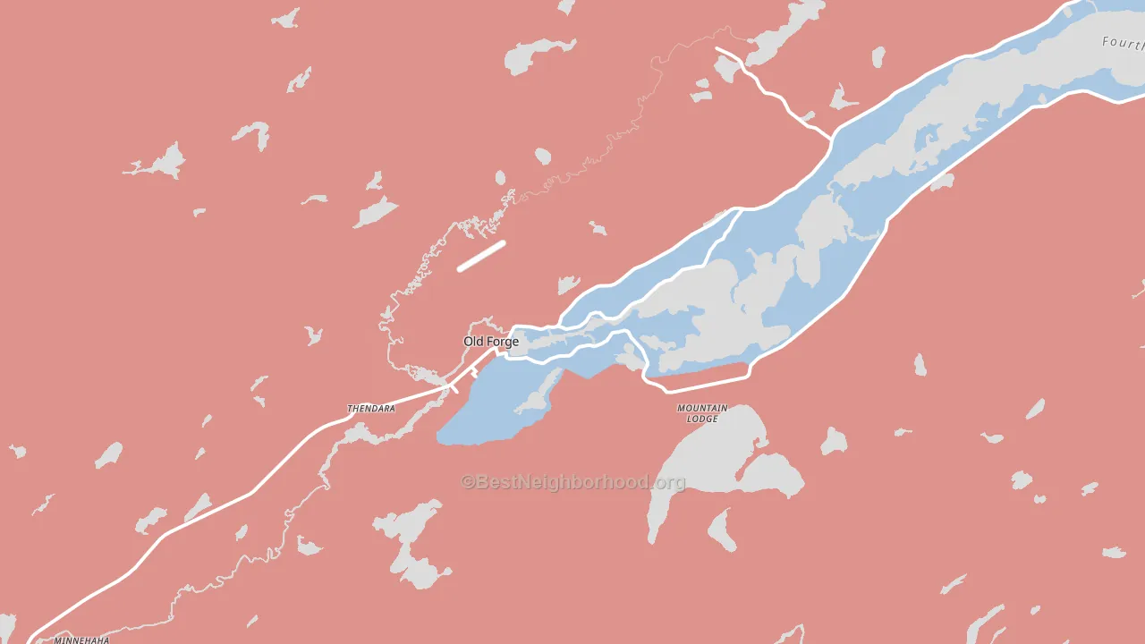 13420, NY block-group political-lean map