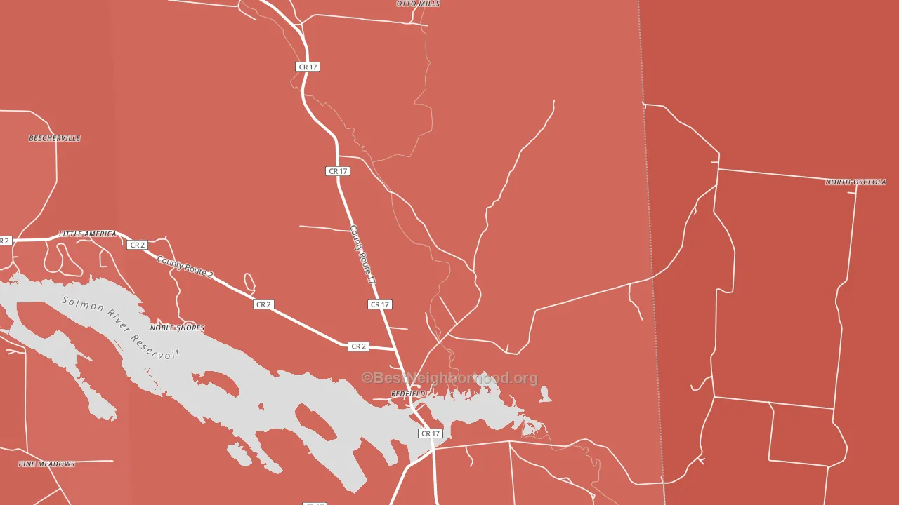 13437, NY block-group political-lean map