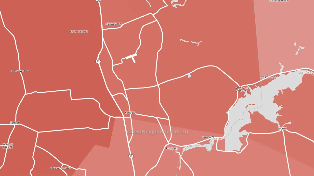 13438, NY block-group political-lean map