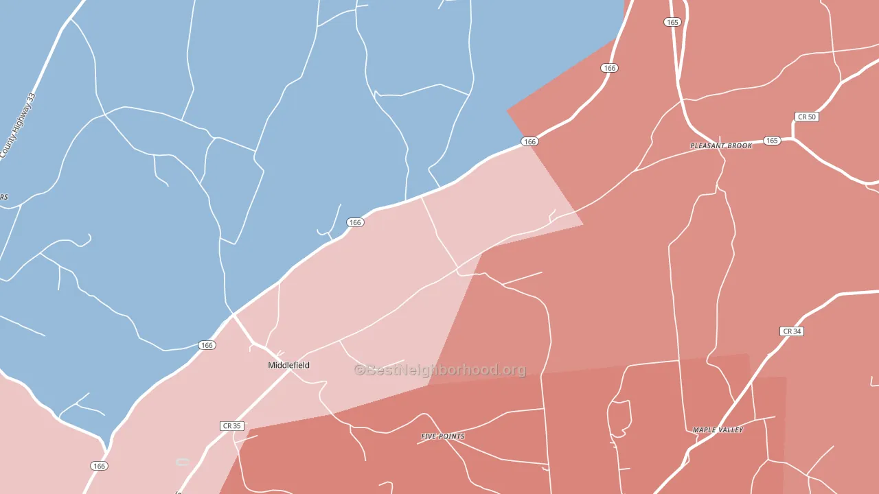 13450, NY block-group political-lean map