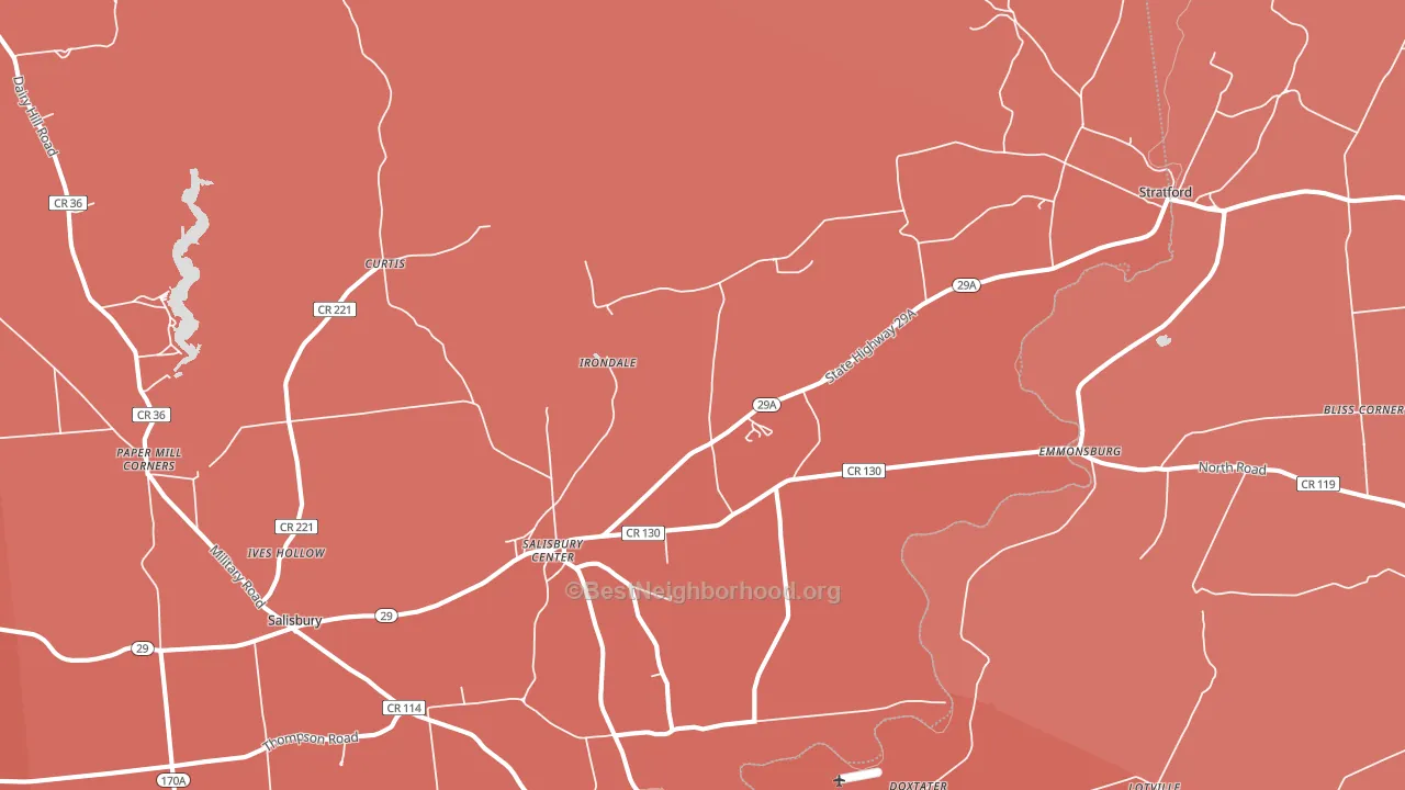 13454, NY block-group political-lean map
