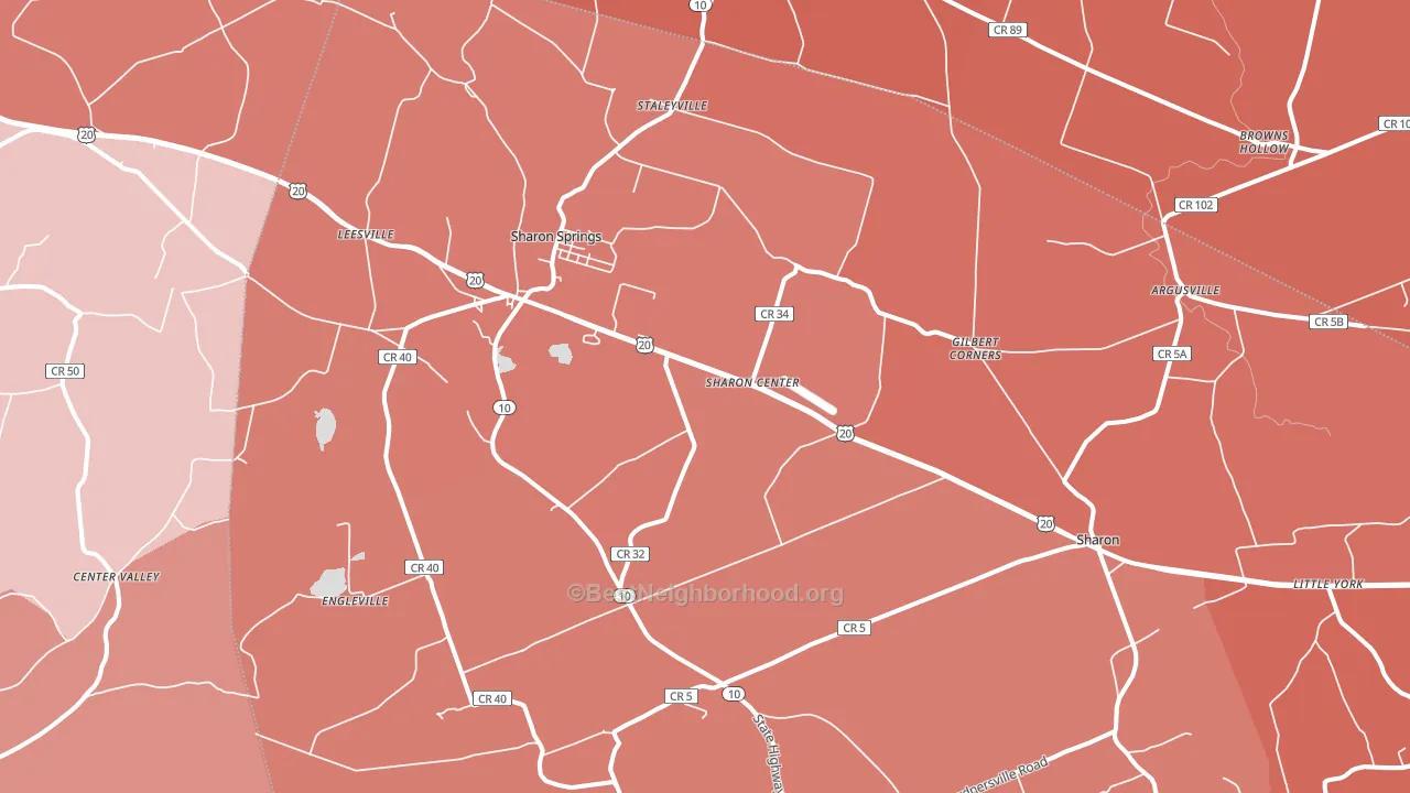 13459, NY block-group political-lean map