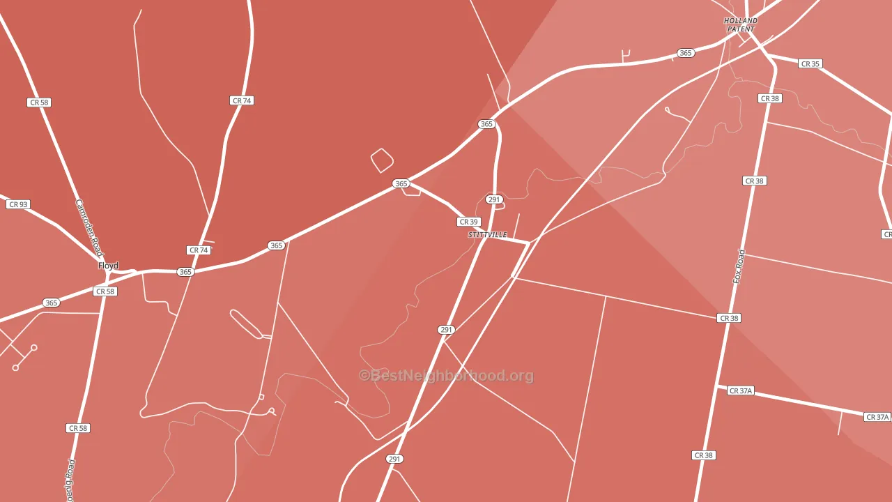 13469, NY block-group political-lean map