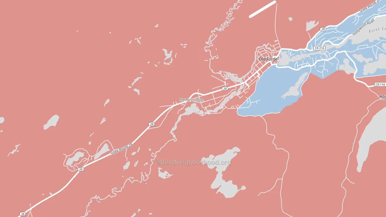 13472, NY block-group political-lean map