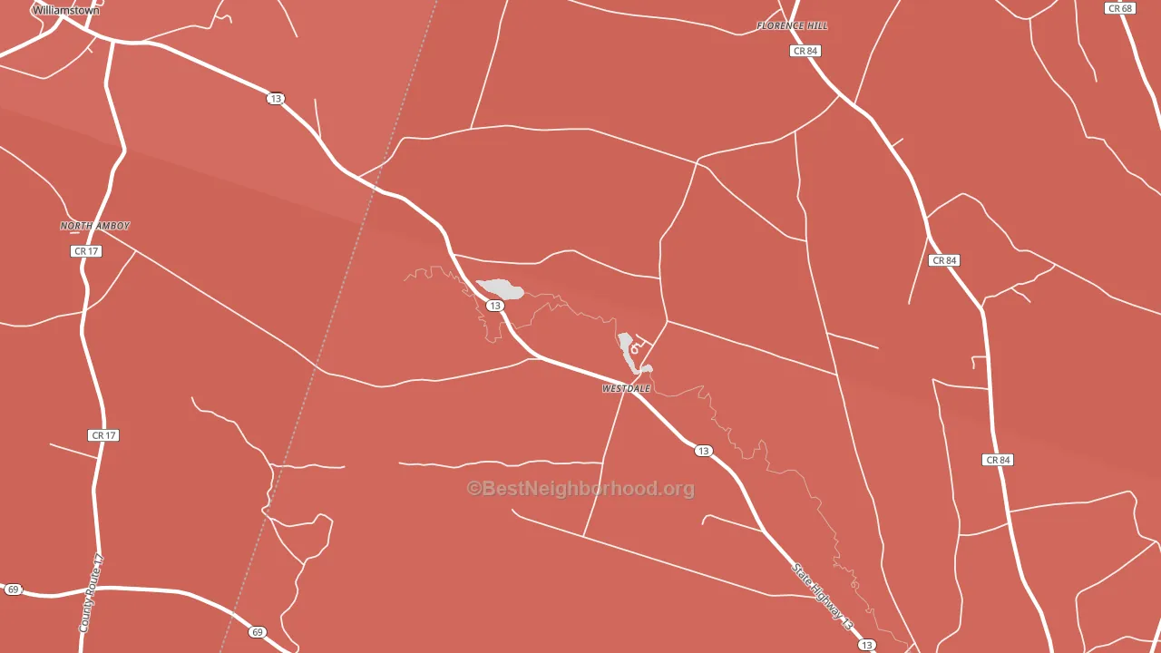 13483, NY block-group political-lean map