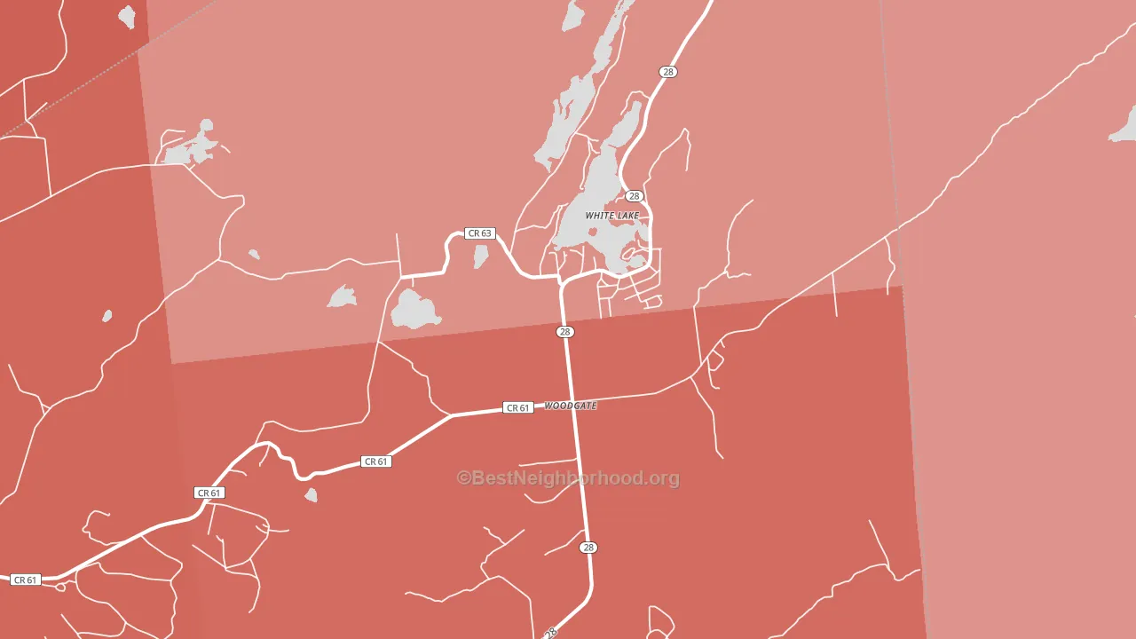 13494, NY block-group political-lean map