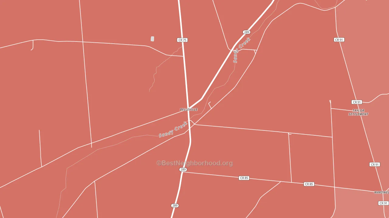 13611, NY block-group political-lean map