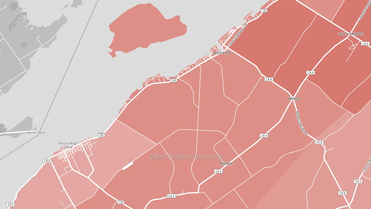 13618, NY block-group political-lean map