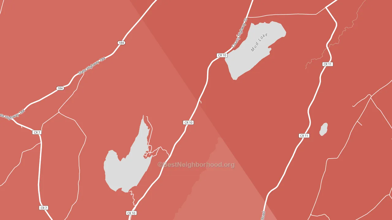 13633, NY block-group political-lean map